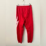 Aviator Nation  Lightning Bolt Sweatpants Red Joggers USA Made Small Photo 4