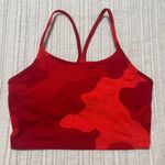 Aerie Offline by  The Hugger Longline Racerback Sports Bra Red Camo Photo 0