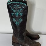 BCBGMAXAZRIA BcbgMaxazaria Dark Brown Leather Equestrian Cowboy Boots Size 9 Photo 1
