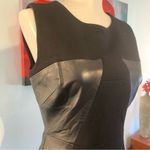 Milly Millly black Lamb Leather Mini Dress women’s size 2 Xs Photo 2