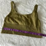 Active USA PINK  Green Sports Bra with Scoop Neck Photo 5
