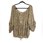Denim & Supply Ralph Lauren Paisley Boho Tassel Tie Blouse - Size L Photo 1