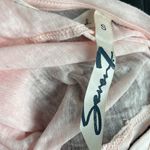 Seven7 Romantic  Pastel Pink Semi Sheer Top Womens Small Open Shoulder Photo 6