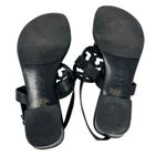 Tory Burch Black Patent Leather Miller Block Heels Sandals Size 7.5 Photo 7