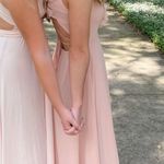 Lulus feel the rush blush ruffled lace up backless maxi dress Photo 1