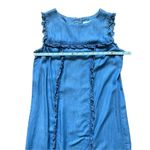 Philosophy Denim Ruffle chambray dress cottagecore western sz M Photo 5