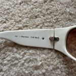 Fossil  Rhinestone White Sunglasses with Brown Lenses Photo 3