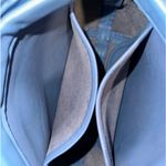 VINTAGE LEATHER BAG # RARE COLOR LIGHT BLUE COACH CHAIN Photo 11