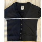 Aerie Black Button Front Cardigan Sweatshirt Casual Comfort Minimalist Soft Girl Photo 6