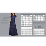 Alex Evenings  Lace Sequin Sheath Dress and Jacket Size 8Petite Gold Formal Event Photo 3