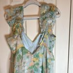 Fairy Tong London Chiffon Sheer Pastel Floral Dress Si… Yellow Size L Photo 8