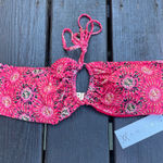 Xamiania Coral Patterned Women's Swim Top NWT Pink Size XL Photo 0