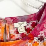 J.Crew Size 6 Top Handmade Tie Dye Embroidered Linen Pink Preppy Boho 1092 Photo 14