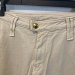 Cycle of Italy women's size 27 low waist cotton gold studded beige chino pants Photo 1