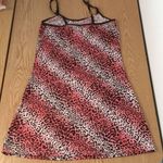 New Animal Print Chemise Pajama Gown Very Stretchy Soft and Comfy Size Small Pink Photo 5