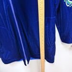 Bob Mackie Vintage  Wearable Art Blue Velour Ebroidered Track Jacket Womens Small Photo 8
