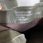 Violet & Red Jenna Bootie Heeled Ankle Boots Suede Leather Upper Olive Green 7.5 Photo 4