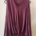 Alya  purple Long Sleeve blouse size womens small oversized Photo 0