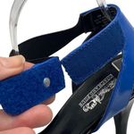 Coach and Four Blue Ankle Velcro Strap Patent Shoes Size 8 Blue Photo 8