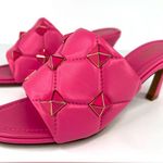 Valentino Garavani  Maxi Roman Stud Quilted Nappa Mules Heel Sandals Size EU 37.5 Photo 2