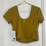 Lululemon  Align Tee  - Auric Gold - Size 10 Photo 5