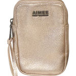 Aimee Kestenberg  Just Saying Leather Stadium Crossbody Bag Rose Gold Photo 0