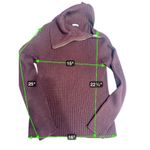 Benetton Made in Italy Sweater Womens Half Zip Collared Pullover Top size S Purple Photo 1