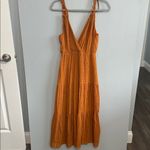 Lush Clothing Lush Camel Textured Tie-Shoulder Maxi Dress‎ Photo 1