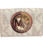 Michael Kors Cream Fulton Snap ID Wallet Photo 1