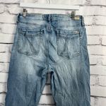 Seven7 Boyfriend Jeans Distressed Light Wash Women’s 14 Mid Rise Blue Capri Y2K Photo 8