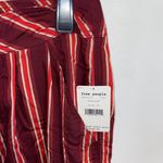 Free People NWT Mustard High-Rise Seamed Like The Real Thing Striped Pant 10 Photo 7