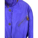 Edelweiss Snow Suit Womens Large Ski Belted Indigo Nylon Insulated Vintage Purple Photo 1