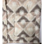 UGG  Sun Shirt Jacket ButtonUp Unisex Medium Pink Tan Cozy Chunky Oversized New Photo 11