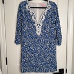 Lilly Pulitzer Julianna Tunic Dress in Indigo Chasing Tail - M Photo 1