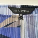 Ming Wang  Abstract Print Pleated Crinkle Dress size XSmall Photo 3