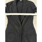 James Perse  Standard Black Cotton‎ Knit Shawl Collar BlazerJacket Womens Medium Photo 7