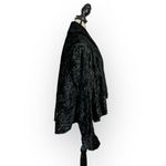 Scott McClintock Vintage Cardigan Womens Sml Black Velvet Open Front Long Sleeve Photo 3