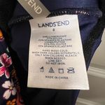 Lands' End Floral Navy Tugless One-Piece Swimsuit Photo 4