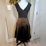 Cache Vintage Caché Fit and Flare Party Dress Stiff Hem Satin Skirt Size 6💛 Photo 11