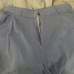 SheIn Blue Gingham Pants Photo 2