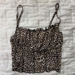 SheIn Cheetah Print Mesh Crop Top Photo 0