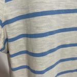 Talbots  Embroidered Striped Tee Shirt Size Large Photo 5