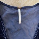 Free People  Adelle Velvet Tunic Top/Mini Dress in Indigo Lost Blue Photo 5