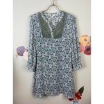 Kut From The Kloth Blue Chiffon Floral Blouse - Size - Medium Photo 1