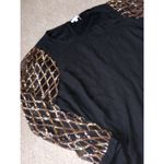 Chicsoul women's dress sparkly black gold 3x Photo 2