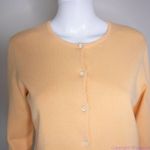 Ralph Lauren Lauren Ralph Lauren light yellow cardigan sweater, size Petite Small Photo 3