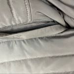 Gallery Brown Quilted Puffer Faux Fur Zip Hoodie Zipper Lined Coat, Size. Medium Photo 7