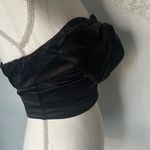 Nasty Gal  Black Satin Crop Top Photo 8