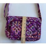 Vera Bradley Dream Tapestry Bag Crossbody Hipster Purple Zip Adjustable Strap Photo 4