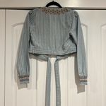 Miss Me Miss‎ me small denim wrap top embroidered Photo 4